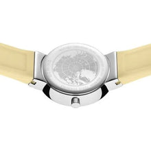 Load image into Gallery viewer, Bering Classic Watch with polished silver case and Yellow Silicon strap