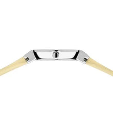 Load image into Gallery viewer, Bering Classic Watch with polished silver case and Yellow Silicon strap