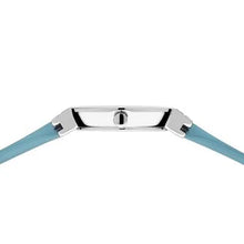 Load image into Gallery viewer, Bering Classic Watch with polished silver case and Blue Silicon strap