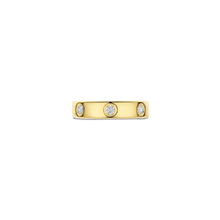 Load image into Gallery viewer, Ti Sento Classic Sterling Silver Vermeil & Cz Ring