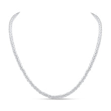 Load image into Gallery viewer, Sterling Silver 4.9mm Handmade Spiga Chain 18"