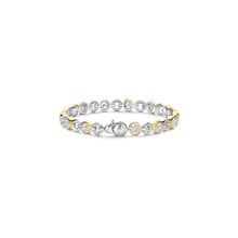 Load image into Gallery viewer, NEW - Ti Sento Sterling Silver Vermeil & round CZ Bracelet