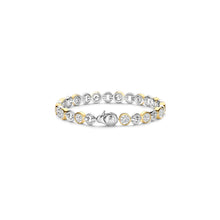 Load image into Gallery viewer, Ti Sento Sterling Silver Vermeil & round CZ Bracelet