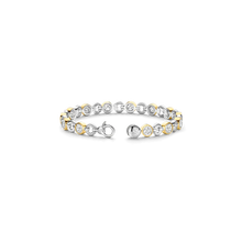 Load image into Gallery viewer, NEW - Ti Sento Sterling Silver Vermeil & round CZ Bracelet