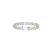 Load image into Gallery viewer, Ti Sento Sterling Silver Vermeil & round CZ Bracelet, view 3