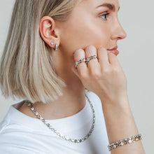 Load image into Gallery viewer, NEW - Ti Sento Sterling Silver Vermeil & round CZ Bracelet