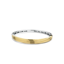 Load image into Gallery viewer, Ti Sento twisted Sterling Silver Vermeil Bangle