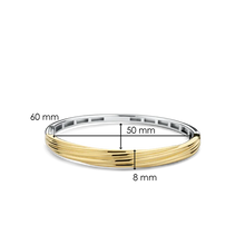 Load image into Gallery viewer, Ti Sento twisted Sterling Silver Vermeil Bangle