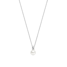 Load image into Gallery viewer, Silver Pearl Pendant on Chain