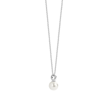 Load image into Gallery viewer, Silver Pearl Pendant on Chain