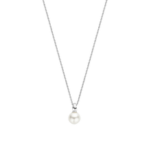 Load image into Gallery viewer, Silver Pearl Pendant on Chain