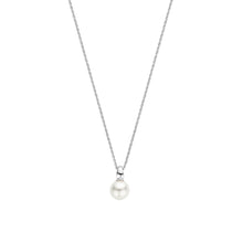 Load image into Gallery viewer, Sterling Silver 8mm Pearl Pendant Necklace by TI SENTO