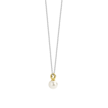 Load image into Gallery viewer, Gilded Silver Pearl Pendant on Chain