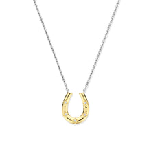 Load image into Gallery viewer, Sterling Silver and Vermeil Horse Shoe Necklace