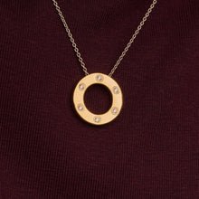 Load image into Gallery viewer, Ti Sento Classic Zirconia Necklace Hand-set Zirconia / 18ct Gold Vermeil