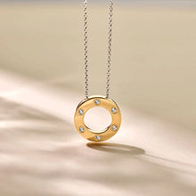 Load image into Gallery viewer, Ti Sento Classic Zirconia Necklace Hand-set Zirconia / 18ct Gold Vermeil