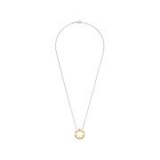 Load image into Gallery viewer, Ti Sento Classic Zirconia Necklace Hand-set Zirconia / 18ct Gold Vermeil
