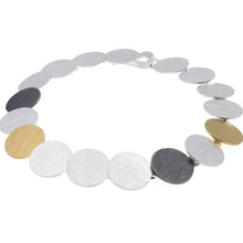 Load image into Gallery viewer, Three Colour 19cm Circular Link Bracelet