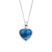 Load image into Gallery viewer, Dark Blue Heart Shaped stone Pendant
