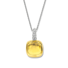 Load image into Gallery viewer, Gold Vermeil Yellow Stone Pendant
