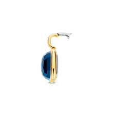 Load image into Gallery viewer, Gold Vermeil Blue Stone Pendant, view 4