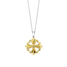 Load image into Gallery viewer, Gold Vermeil Clover Pendant