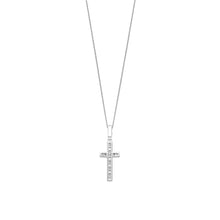 Load image into Gallery viewer, NEW - Sterling Silver and Cz set Cross Pendant