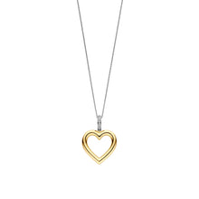 Load image into Gallery viewer, NEW - Sterling Silver and Vermeil open heart shaped Pendant