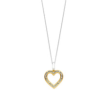 Load image into Gallery viewer, NEW - Sterling Silver and Vermeil open heart shaped Pendant