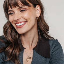 Load image into Gallery viewer, NEW - Sterling Silver and Vermeil open heart shaped Pendant