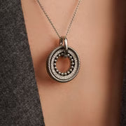 Load image into Gallery viewer, Ti Sento Structure Circle Pendant