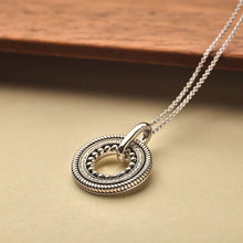 Load image into Gallery viewer, Ti Sento Structure Circle Pendant