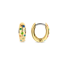 Load image into Gallery viewer, Gold Vermeil Multi Stone Earrings