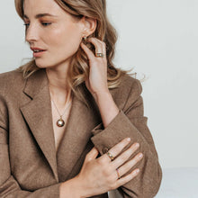 Load image into Gallery viewer, Gold Vermeil Multi Stone Earrings