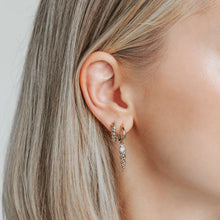 Load image into Gallery viewer, Two Tone Twisted Hoop Earrings