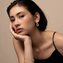 Load image into Gallery viewer, Gold Vermeil and Cubic Zirconia Drop Earrings