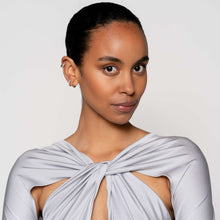 Load image into Gallery viewer, New AW 25 Sterling Silver and CZ Hoop earrings