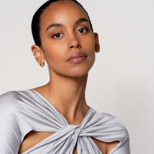 Load image into Gallery viewer, New AW 25 Gold Vermeil and CZ Hoop earrings