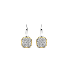 Load image into Gallery viewer, Gold Vermeil and Cubic Zirconia Drop Earrings