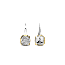 Load image into Gallery viewer, Gold Vermeil and Cubic Zirconia Drop Earrings
