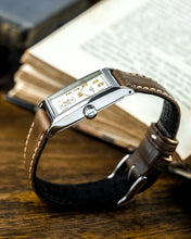 Load image into Gallery viewer, Centenary Watch Cream Dial Brown Leather
