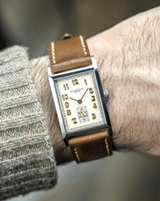 Load image into Gallery viewer, Centenary Watch Cream Dial Brown Leather