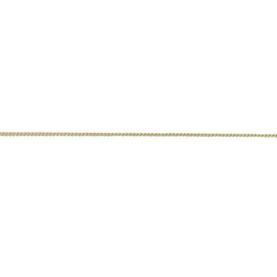 9ct Yellow Gold Chain - 0.8mm Close Curb, view 3