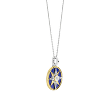 Load image into Gallery viewer, Ti Sento star and blue stone pendant.