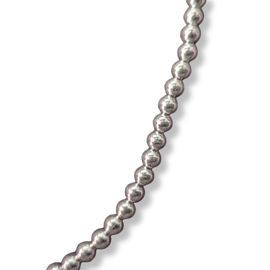 Sterling Silver Luminous Orb Long Line Necklace, view 2