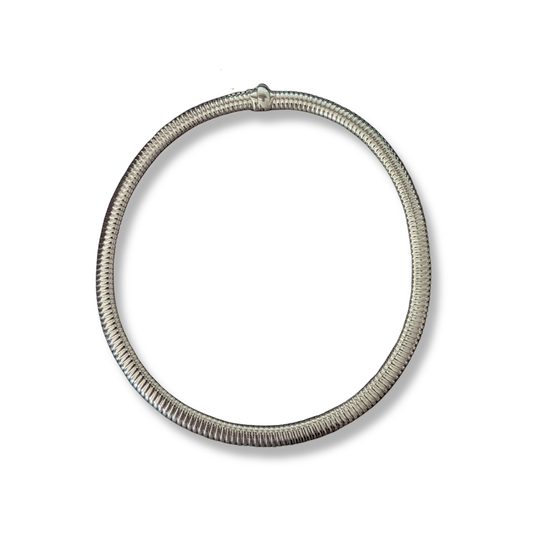 Sterling Silver Tubogas Collar Necklace