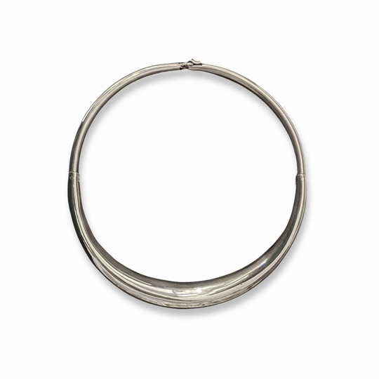 Sterling Silver Statement Collar Necklace