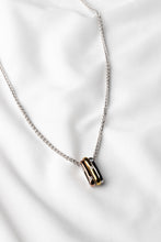 Load image into Gallery viewer, 3 colour Sterling Silver Gold Plated Pendant on Chain