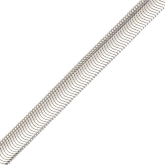 Sterling Silver Necklace - 9.9mm Flat Snake Chain