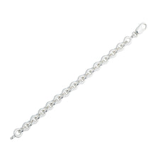 Load image into Gallery viewer, Sterling Silver 7.5 Heavy Rolo chain Bracelet